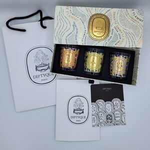 DIPTYQUE Paris Special Edition Candle Trio SAPIN COTON DELICE NLA Gift Set NIB